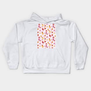 Free splash watercolor ink	orange Kids Hoodie